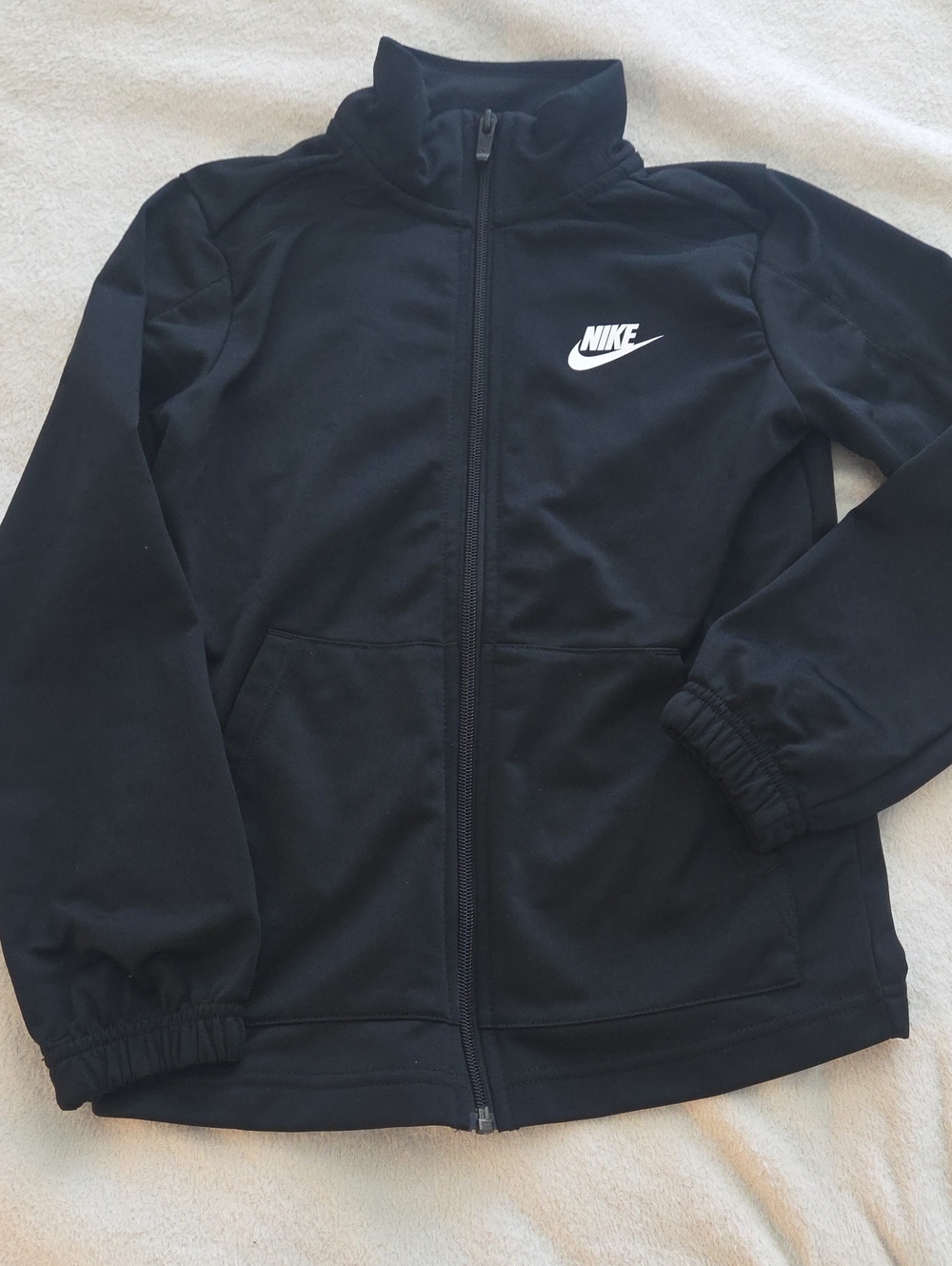 Nike Black Full-Zip Jacket with White Logo